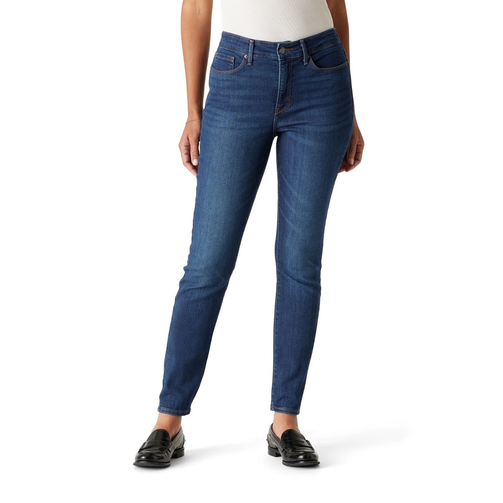 Levi‎ Strauss Signature Women's Mid Rise Skinny Jeans 2M W26 L30
